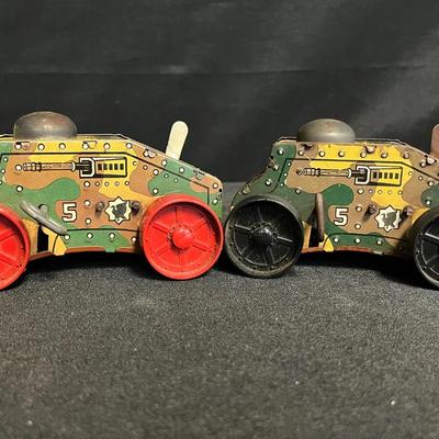 (2) Vintage Marx Midget Tin Toys