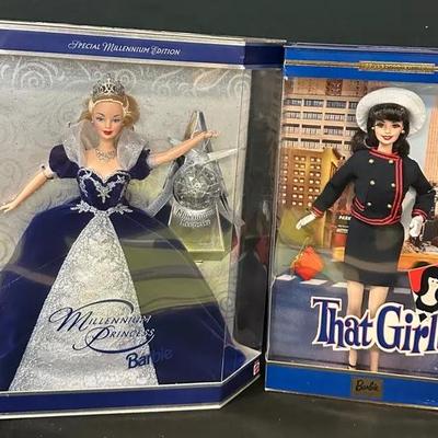 Vintage Barbies- 2002 That Girl And 2000 Millennium Princess