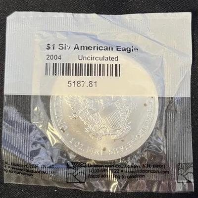2004 American Eagle Silver Dollar Uncirculated From Littleton Coin Co.