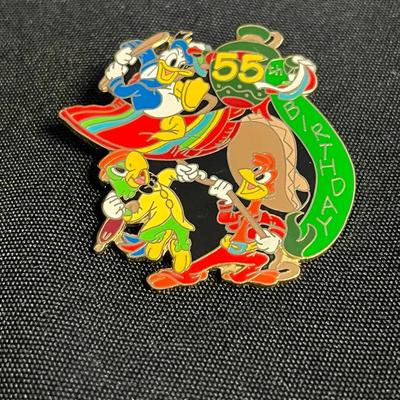 3 Caballeros 55th Birthday Banner Pin #1
