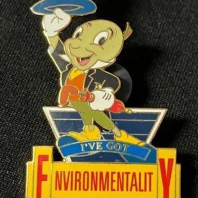 Disney Jiminy Cricket “I’ve Got Environmentality” Limited Edition Pin
