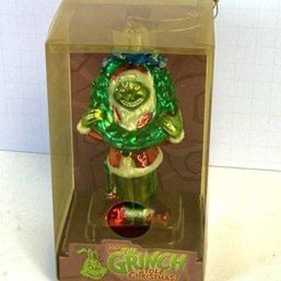 Blown glass Grinch