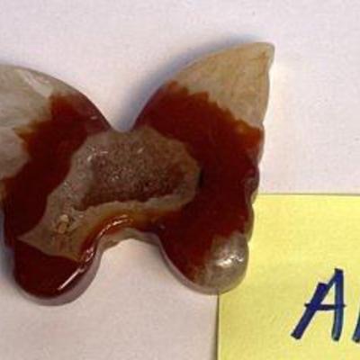 Carnelian druzy butterfly
