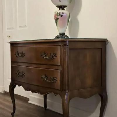Faux Marble Top Dresser (LR)