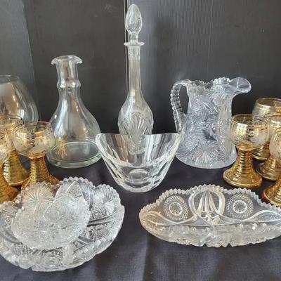 German Roemer Amber Wine Glasses + (LR)
