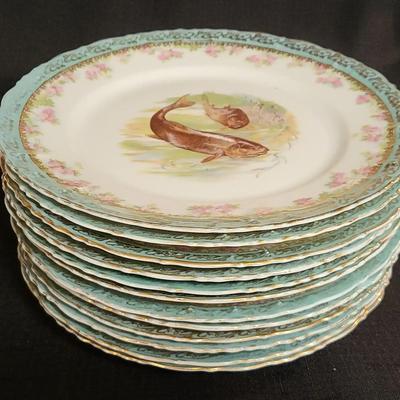 Antique Imperial Carlsbad Fish Plates (FHC)