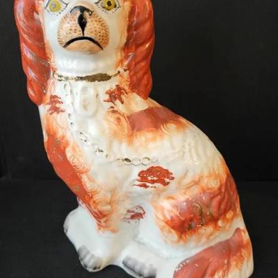 Staffordshire "Hearth" Spaniel Figurine (LR)