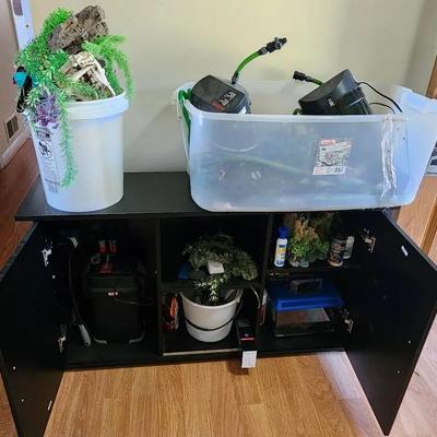 Mystery! Indoor Fish Tank, Cabinet And Accessories