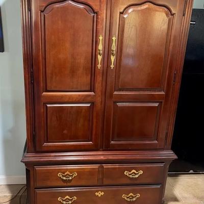 Thomasville Cherry Wood Armoire 