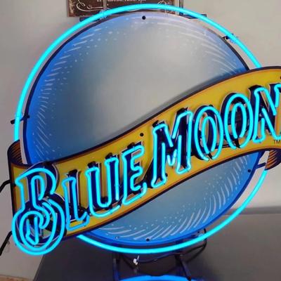 Blue Moon Neon Sign 