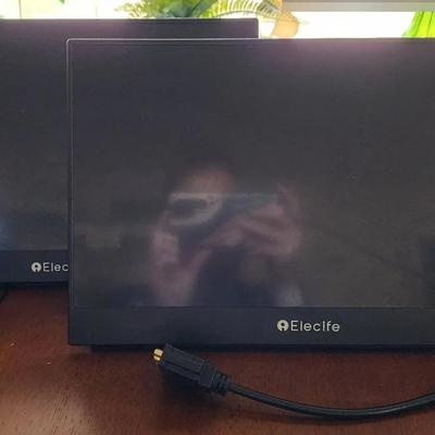 Two Portable Monitors - Elecife 15.5" Screens
