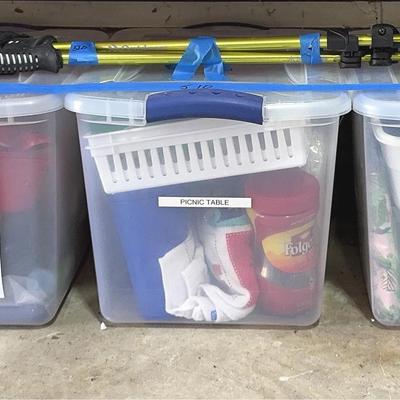 Camping And Picnic Supplies Plus Hiking Poles 