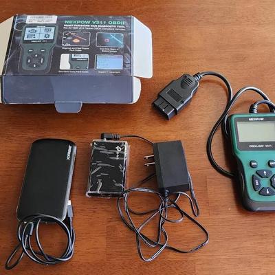 ODBII Car Diagnostic Reader, TP Link And Portable Power Bank