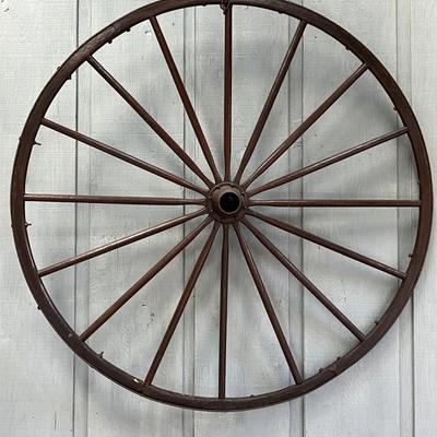 Large Antique Wagon Wheel