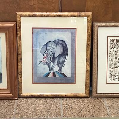 Signed James C. Christensen Print 2022/3500 and Graciella Boulanger Lithographs