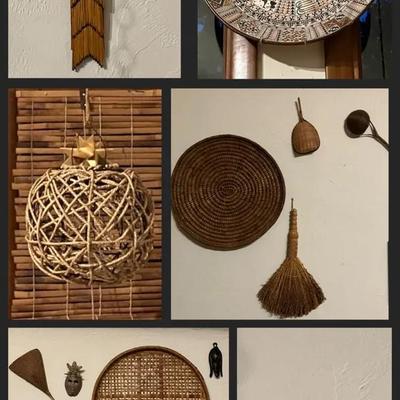 Collection of Wall Decor and Hanging Baskets
