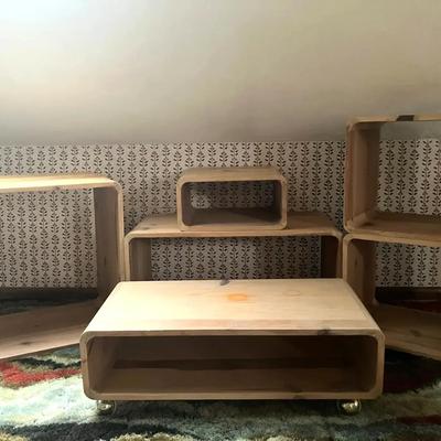 Modular Wooden Storage Cubes
