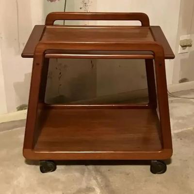 MCM Danish Teak Bar Cart