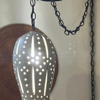12" Ceramic Swag Lamp