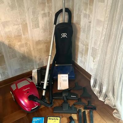 Riccar Upright Vacuum and Simplicity Jill Canister Vacuum