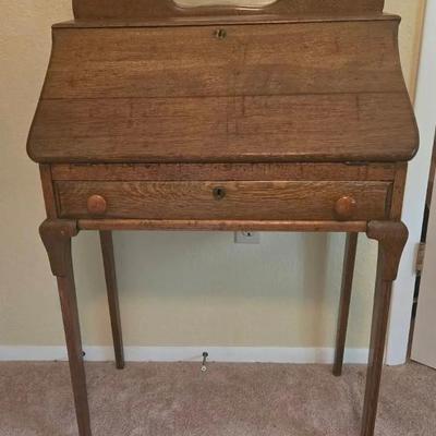 Antique Mission Style Secretary Desk