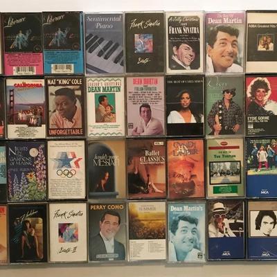 Lot Of 34 Cassette Tapes