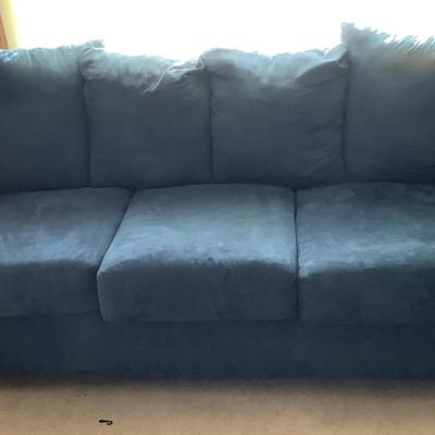 Royal Blue Microfiber Sofa