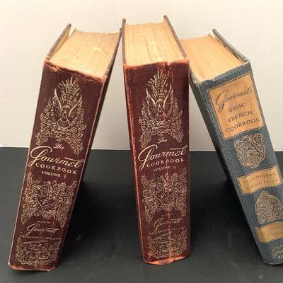 Three Volumes Of Vintage Gourmet Cookbooks 