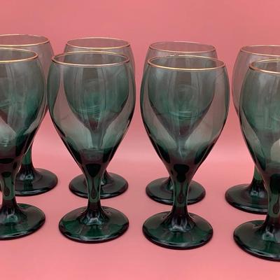 Libbey Teardrop Juniper Wine Glasses - Set Of Eight