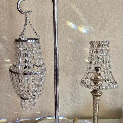 Crystal Prism Accent Table Lamps