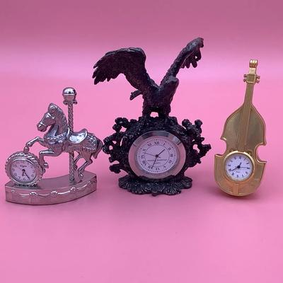 Three Miniature Clocks