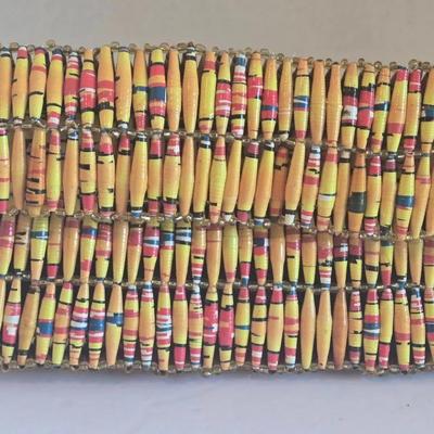 Hand Made African Beaded Clutch