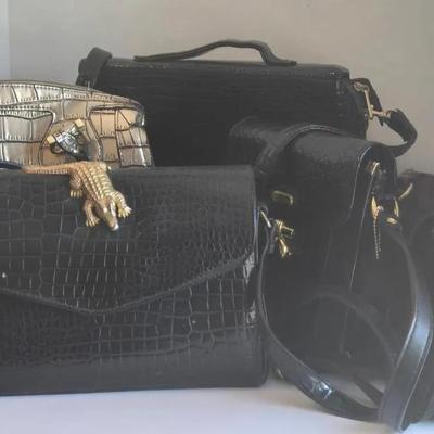 London Fog & Other Gatorskin Pattern Handbags