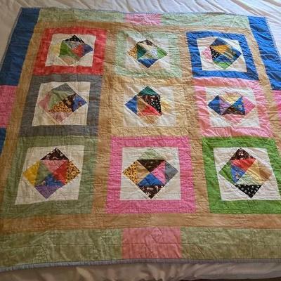 Hand Made Baby Blanket Size Quilt