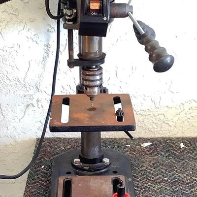 Central Machinery 5 Speed Bench Drill Press And Chicago Electric Mini Tool Grinder