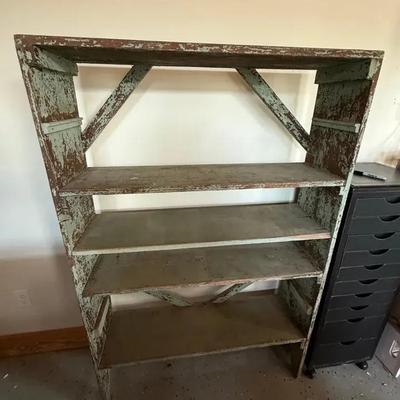 Vintage Wood Bookshelf