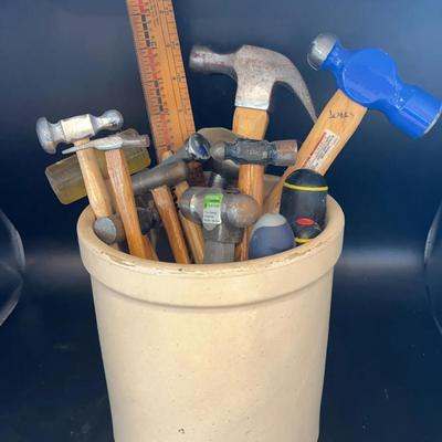 Jewelry Tools, More Tools, Vintage Pottery Crock