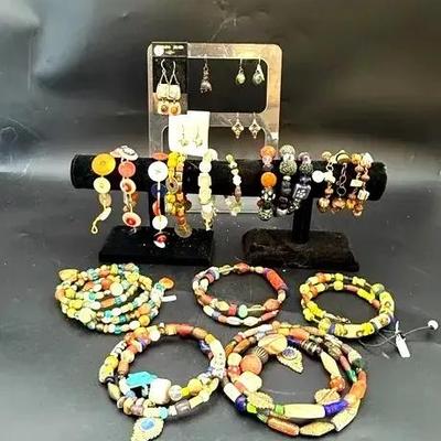 Handmade Beaded Jewelry - Stands Not Included