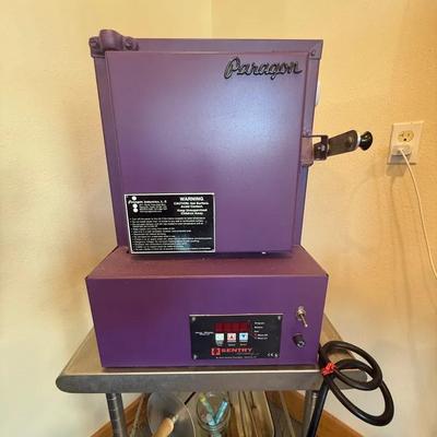 Paragon Ceramic Kiln With Sentry Express 5.0 On Stainless Steel Cart With Casters