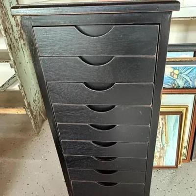 Multi Drawer Storage Tower On Casters