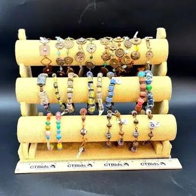 Beaded And Metal Bracelets