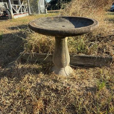 Concrete Bird Bath & Pedestal Base