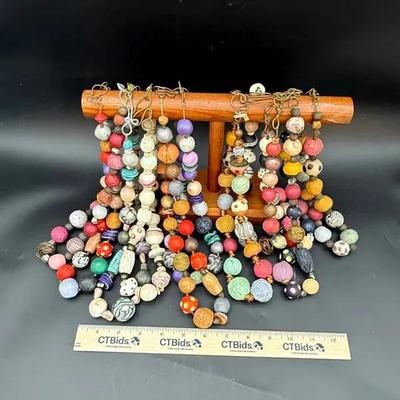 Handmade Polymer Clay Beaded Necklaces