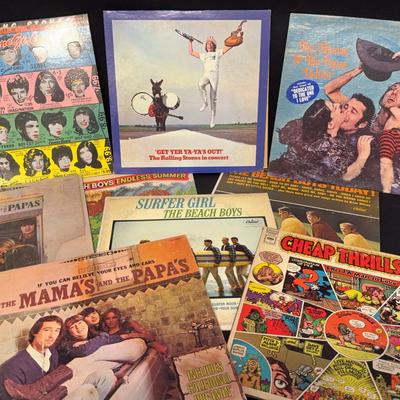 The Rolling Stones, The Beach Boys, The Mamas and The Papas, Big Brother and The Holding Company