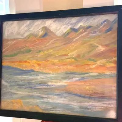 Framed Abstract Landscape