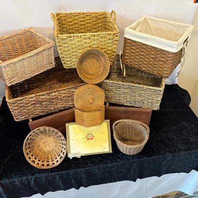 Assortment of Baskets  & Boxes