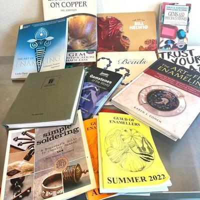 Enamel, Gemstone, Metalsmith, History Of Bead Lot Of Books