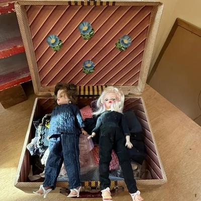Vintage Dolls (3), Clothes & Rocker