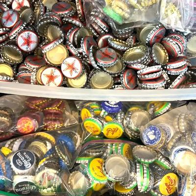 Bottle Caps From Artist Studio Huge Lot