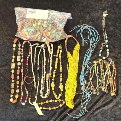 Lot of Assorted Beaded Necklaces